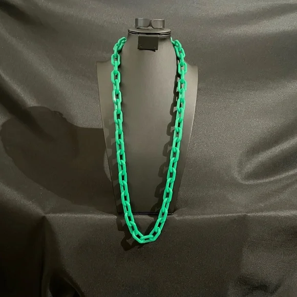 Green Chain Necklace - Picture 1 of 4